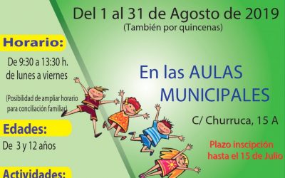 CAMPAMENTO DE VERANO BILINGÜE AGOSTO 2019