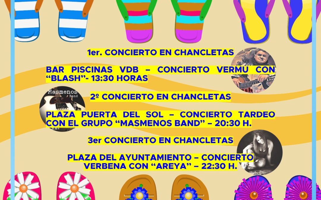 CONCIERTOS EN CHANCLETAS (MÚSICAS POR DOQUIER) SÁBADO 10 DE AGOSTO