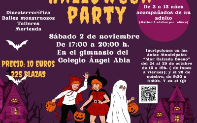 FIESTA INFANTIL DE HALLOWEEN SÁBADO 2 DE NOVIEMBRE DE 2024 AMPLIADO PLAZO