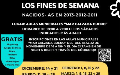 PROGRAMA DE OCIO PARA LOS FINES DE SEMANA NACIDOS-AS 2013-2012-2011