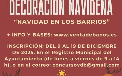 Concurso Decoración Navideña “Navidad en los Barrios”.