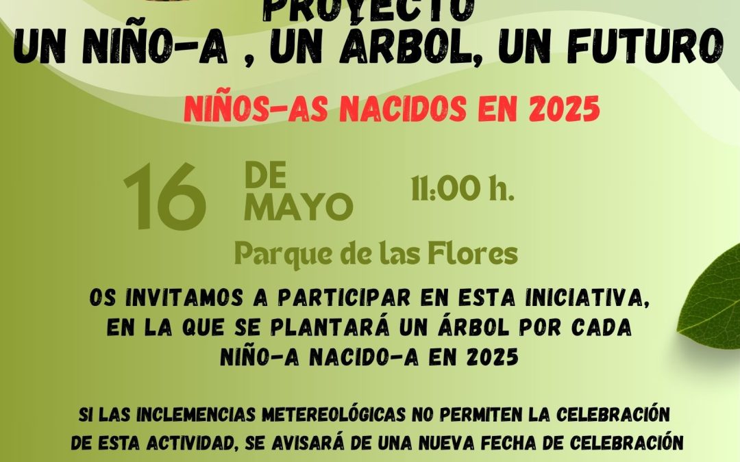 PROYECTO UN NIÑO-A, UN ÁRBOL, UN FUTURO   NIÑOS-AS NACIDOS EN 2025